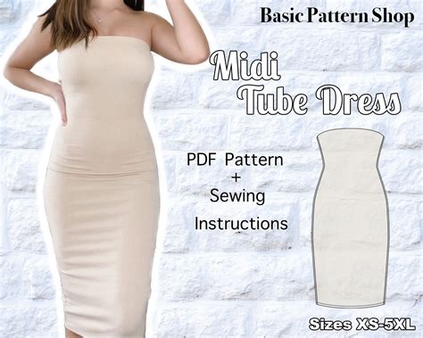 sewing pattern for tube dress|tube dresses with straps.